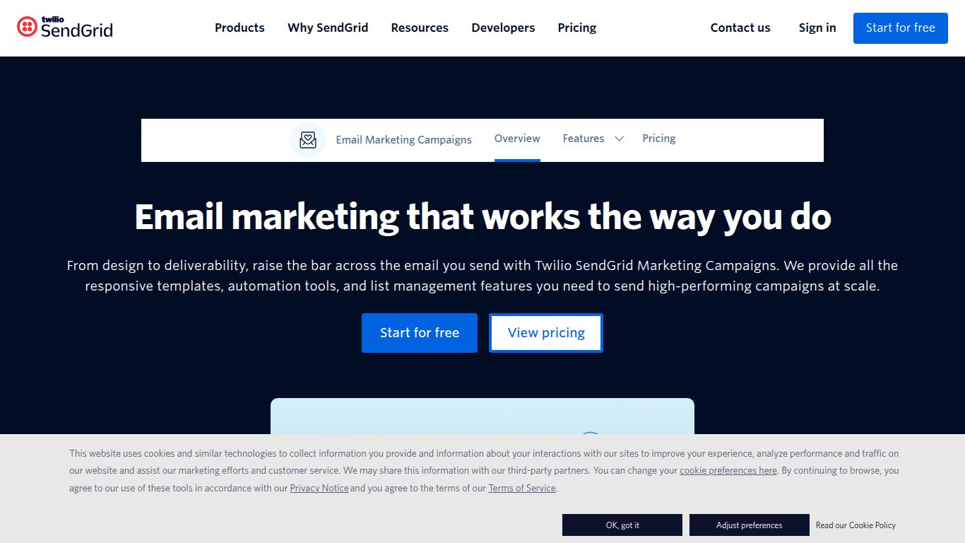 Twilio SendGrid — Marketing Campaigns