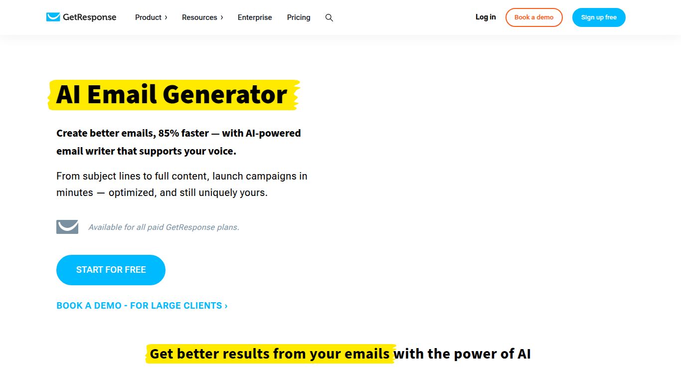 GetResponse — AI Email Generator