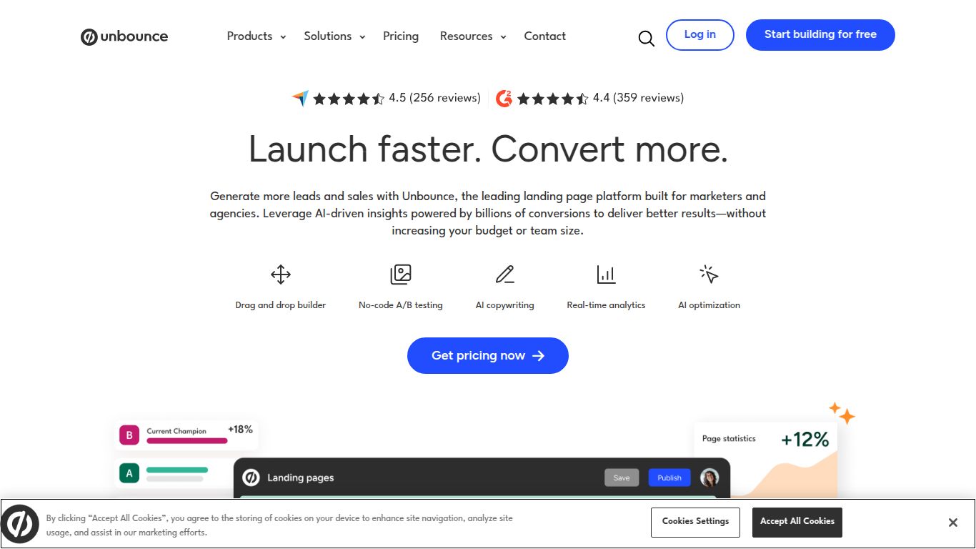 Unbounce — Smart Builder & Smart Traffic