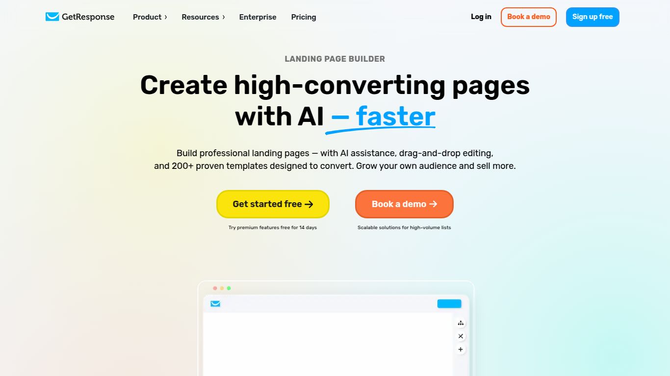 GetResponse — AI Landing Page Creator