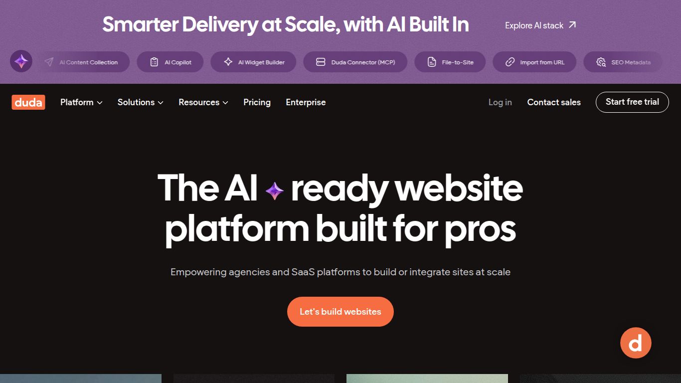 Duda — AI-Ready Website Platform