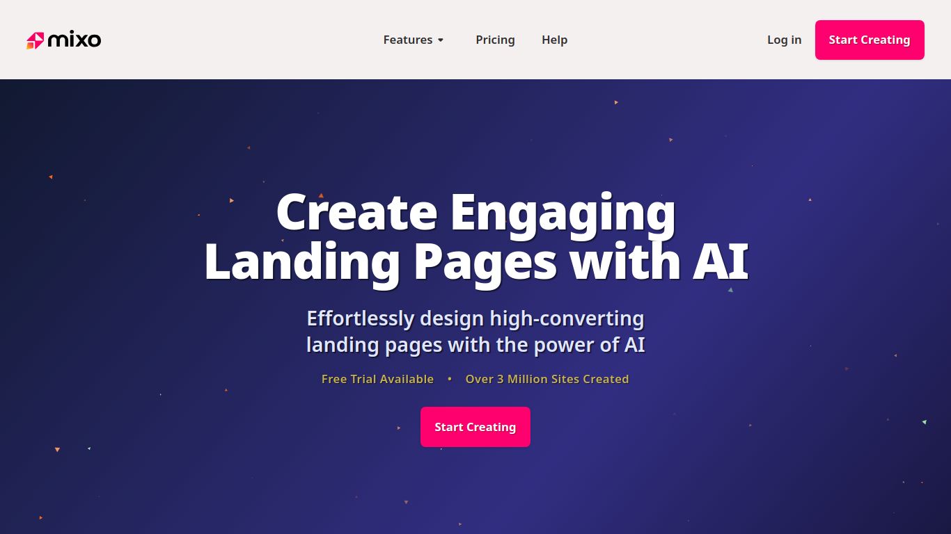Mixo — AI Landing Page Generator