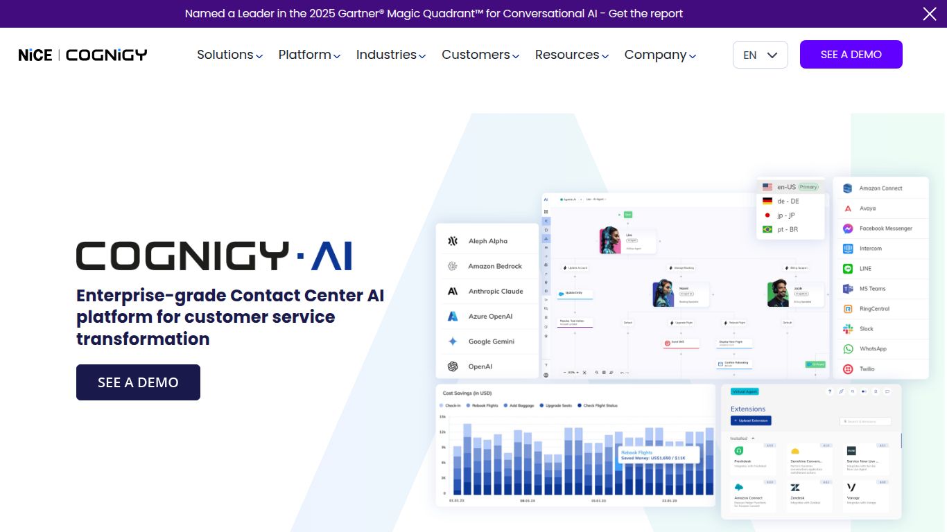 Cognigy.AI — Enterprise Contact Center AI