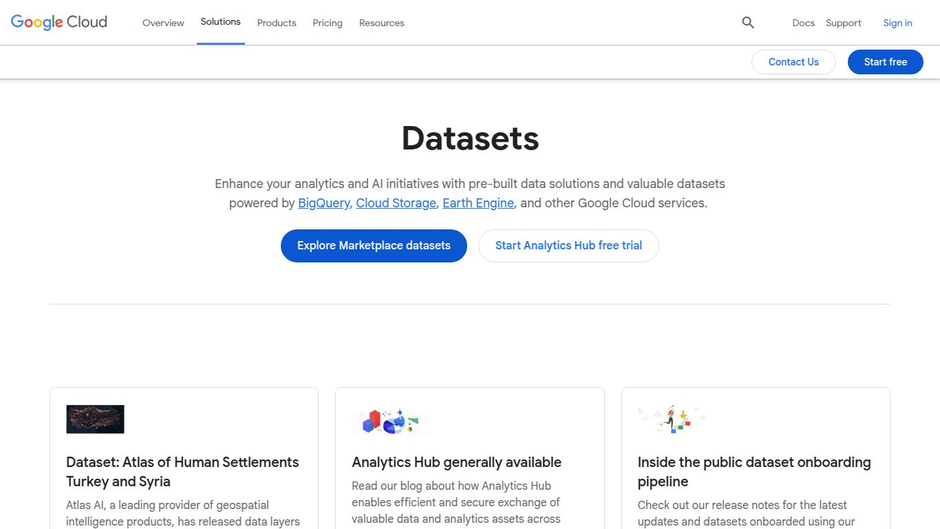 Google Cloud Public Datasets