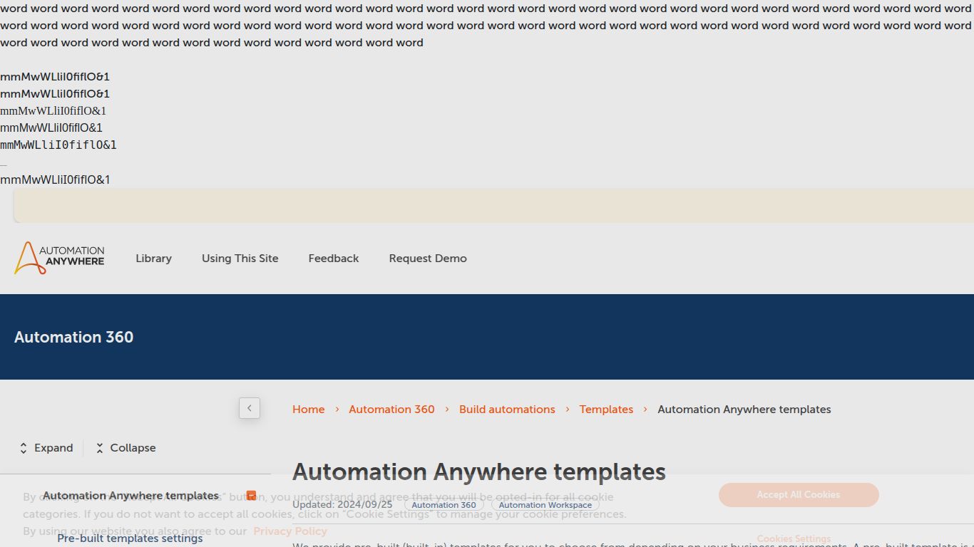 Automation Anywhere Templates