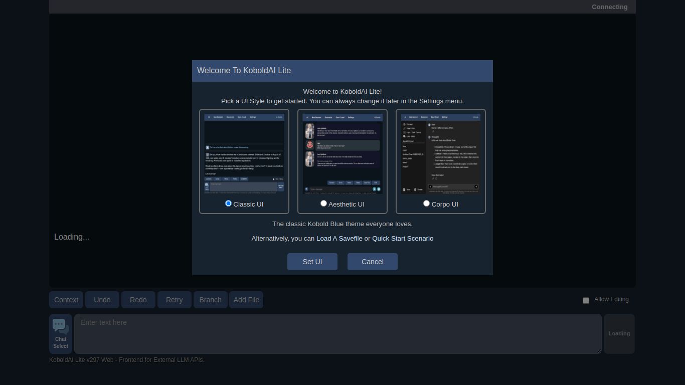 KoboldAI Lite (Web UI)