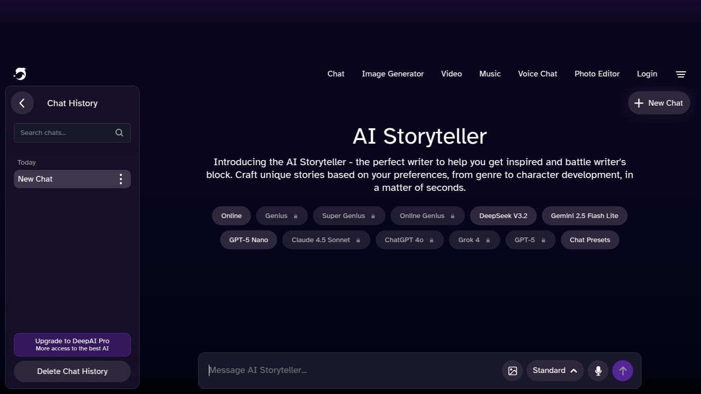 DeepAI — Storyteller