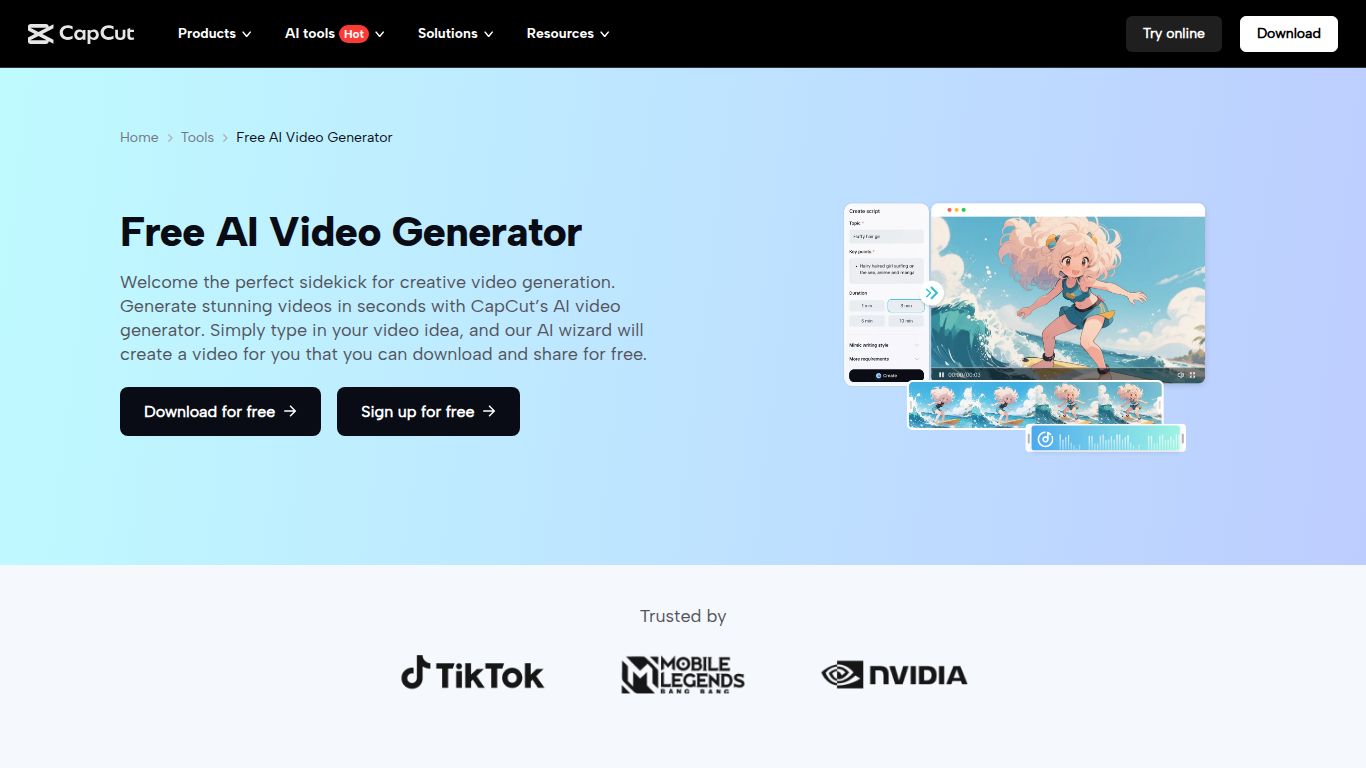 CapCut — AI Video Generator