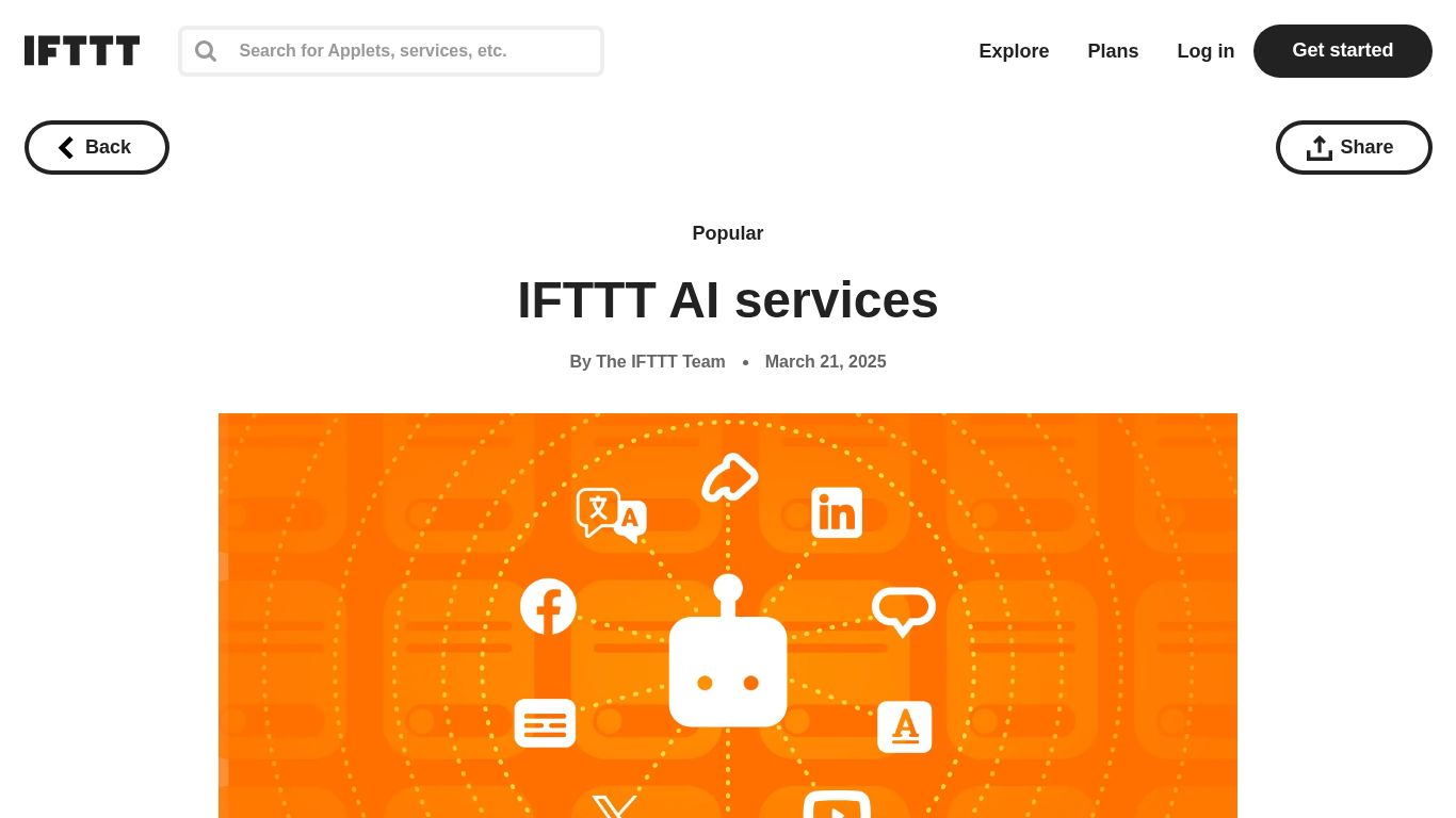 IFTTT – AI Services