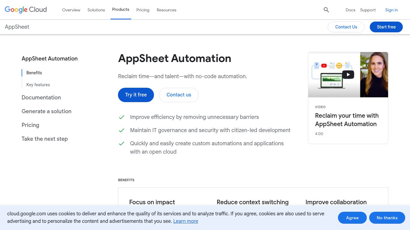 Google AppSheet Automation